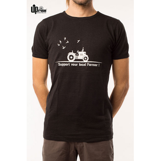 T-Shirt Uprise printed `Support your local Farmer
