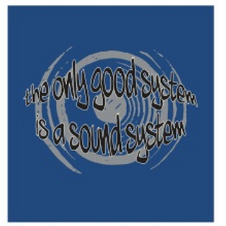 T-Shirt Uprise printed `only good system is a soundsystem`