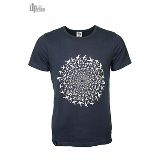T-Shirt Uprise printed `Sunshine Birds dark blue S