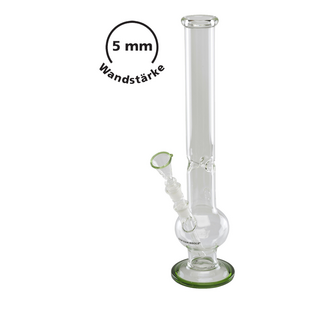 BamBamBhole 5mm Glasbong Bauch gerade Ice-grn, 44cm,...