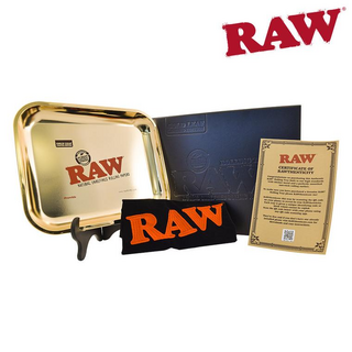 RAW limited 24ct Gold Rolling Tray, 24kt-GOLD plated, Large, 33 x 27,5cm
