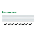 Homebox, Spare Parts - 4 Stangen 100cm, dm 22mm, inkl. 8...
