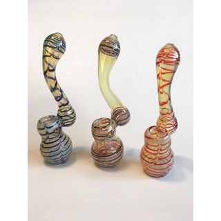 DuoGlass Hand-Bubbler, Dexter, 130g, 20cm, Tiger, diverse Farben
