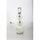 DuoGlass Doppel-Percolator-Bong green Shrooms