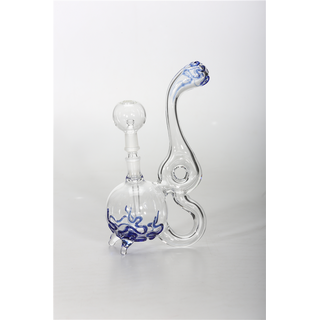 DuoGlass Oil-Bong blue Sea