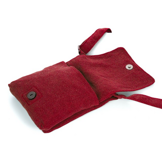 SATIVA Collection, Travel shoulder Bag, Schultertasche, 15x19cm, red S10033