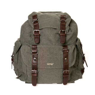 SATIVA Collection, Hemp Deluxe Adventure Backpack, 41x43x16cm, grey