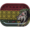 Rolling Tray Metall, "Rasta Lion" (first earth) S 18x14