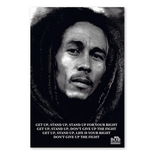 Sticker 68x96mm, Bob Marley - Get Up, Stand Up