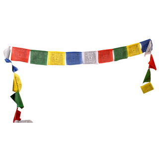 tibetische Gebetsfahnen 11cm breit - 130 cm lang