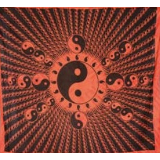 Premium-Wandtuch XL 210 x 240 cm, Baumwolle, Ying Yang...