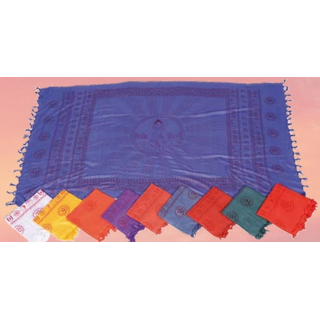 Sarong/Strandtuch mit Fransen, 140 x 220, Buddha, Batic,...