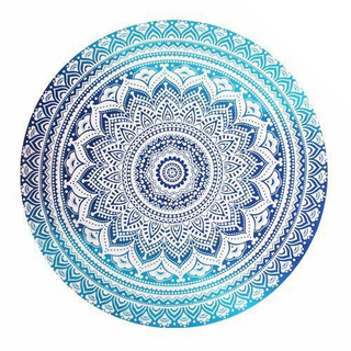 Sarong/Strandtuch RUND mit Fransen, dm 200cm, Mandala 2,...