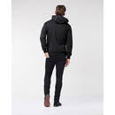 Mens Zip Up Hoody, Hemp Hoodlamb black fleck S