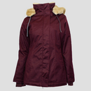 Ladies New Classic Hemp Hoodlamb Jacket aubergine S