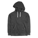 Mens Hoodlamb Light Hoody, Zip-Up,  black fleck S