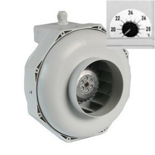 Ufo Ventilator CAN-FAN RKW160L, 810 m3/h, stufenlos regelbar, mit Thermostat