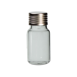 Präparatglas mit Alu-Kappe, 10ml, h 48mm, klar