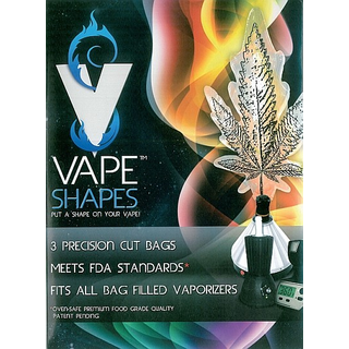 VapeShapes, Vaporizer-Ballon Leaf-Form, 3 Stk, ca 75 x 50cm