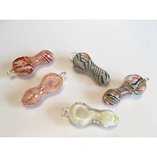 DuoGlass Handpfeife, 12g, 5cm, mit Keyring-Loch, diverse...