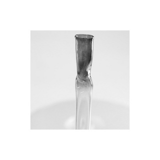 Onehitter Glas, silbern bedampft, L 245mm