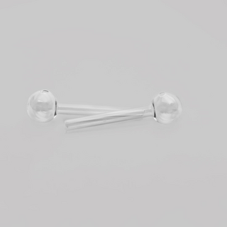 Ölpfeife Glas, 100mm, dm 10mm