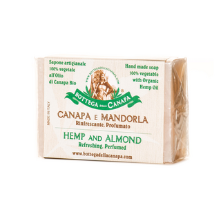 Seife, handgemacht, rein pflanzlich, mit Hanfl, Almond (Mandel)