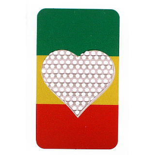 Grinder Card, Weedstar, Rasta Heart