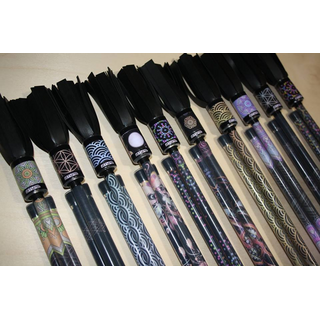 Flowersticks - printed blacklight, different designs, BLACK FLOWER - A-Type