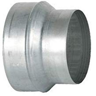 Reduzierstück 150/125 mm, Metall, mit Dichtlippen