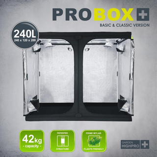 GHP Probox Basic 240L, Zuchtzelt aus 420D Nylon, 240x120x200cm