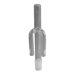 Steckbong, 3-Arm-Percolator unten offen, NS 14,5mm
