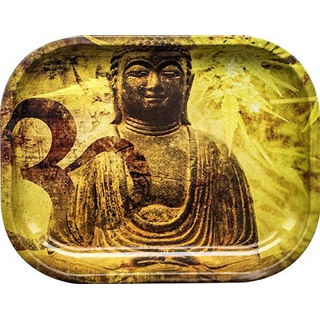 Rolling Tray Metall Buddha div. Grössen