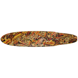 RAW Retro Longboard Deck (ohne Achsen), 114cm x 24cm
