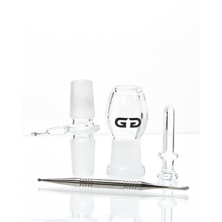 Grace Glass OG Series 2 in 1 Koffer-Set the Sphere Beaker BLAU, Spiral-Percolator, 18,8mm, h 35cm, Ice, mit l-Set , Grinder & Dabbing Zubehr