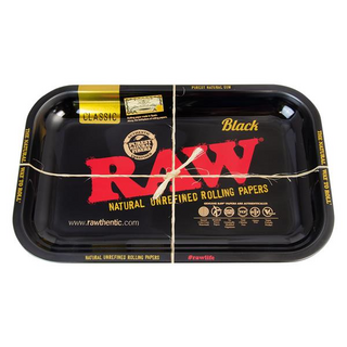 RAW Metal Rolling Tray, Raw Black, Medium, 27,5 x 17,5 x 2,5