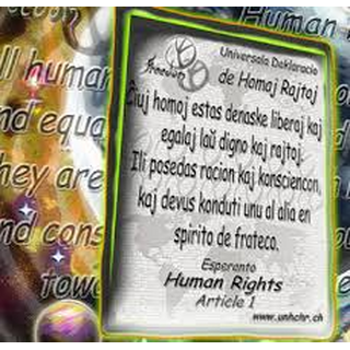 Spiritwear Poster from Cotton Human Rights esperanto