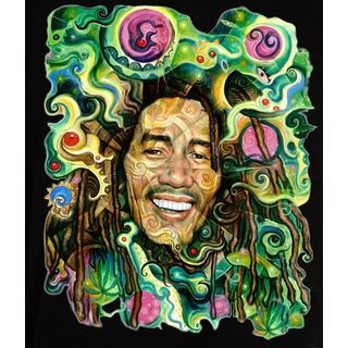 Spiritwear short sleeve (unisex) Rainbow Warrior (Bob Marley) M
