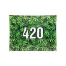 Glass Rolling Tray '420' Small, 16 x 12cm - V-Syndicate