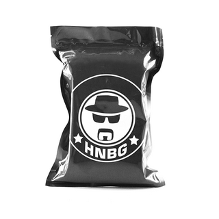 Mylar-Druckverschluss-Beutel Heisenberg schwarz, 18µ, M =...