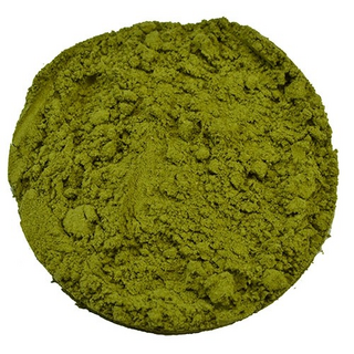 Kopfnote Kratom, (Mitragyna speciosa), Rucherwerk, gemahlene Bltter, Wildanbau aus Borneo, grn, wei oder rot