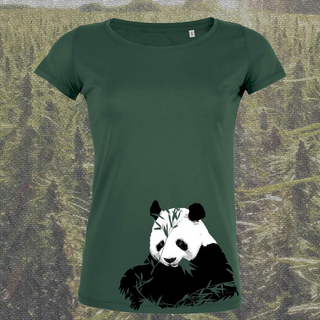 THTC Ladies Tee, Panda organic cotton, bottle green S