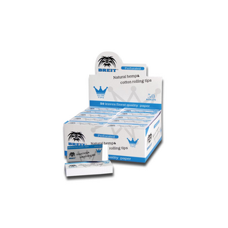 Breit Filtertips, Hemp + Cotton, perfioriert, 50 Blatt