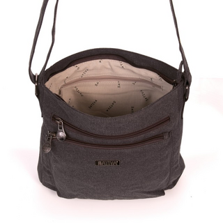 SATIVA Collection, Elegant Shoulder Bag, Schultertasche, S10137, 26,5x26,5x7, grey