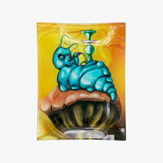 Glass Rolling Tray Alice Caterpilar Small, 16 x 12cm -...