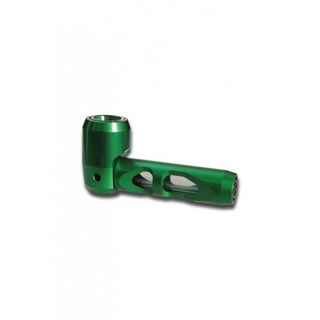 Hammer Pipe Metallpfeife mit Glaseinsatz, 10cm