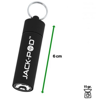 Jack Pod Stash Tube 4 black, 60x11mm,