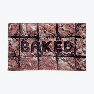 Glass Rolling Tray Baked Brownies Large, 26 x 16 cm - V-Syndicate