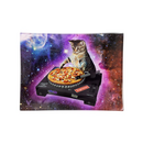 Glass Rolling Tray DJ Cat Small, 16 x 12cm - V-Syndicate