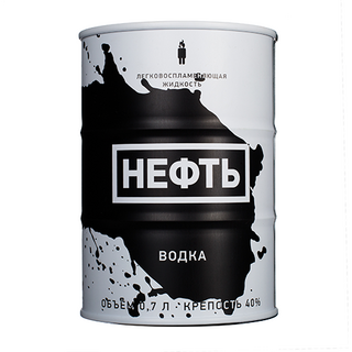 NEFT Vodka, 40% Vol Alc, Premium-Vodka im 700ml Barrel,
